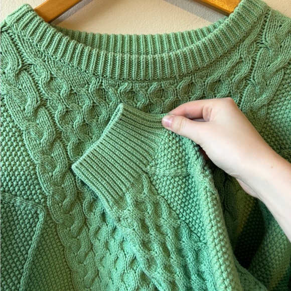 Future Collective Green Cableknit Sweater - Picture 8 of 8
